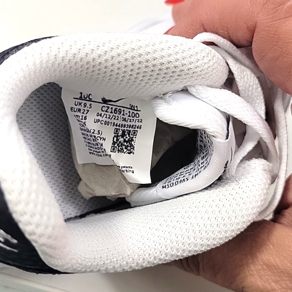 Nike Force 1 (TD) White / Black Baby / Toddler size 10c - Picture 6 of 8